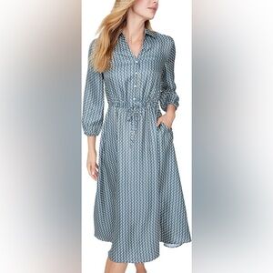 NEW J.Mclaughlin Mollie Silk-Blend Midi Dress